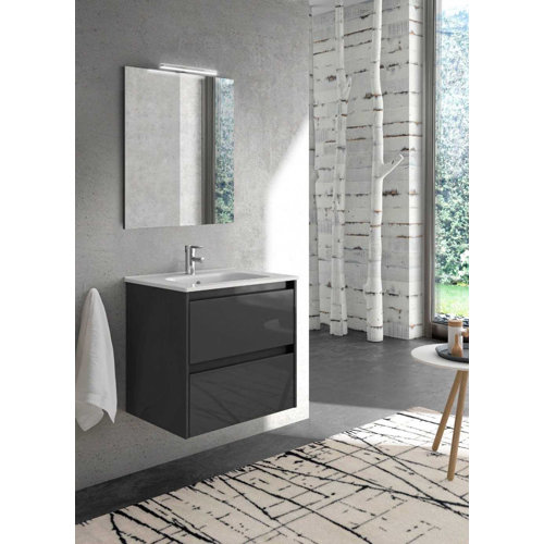 Union Rustic Malta 32'' Wall Mounted Single Bathroom Vanity with